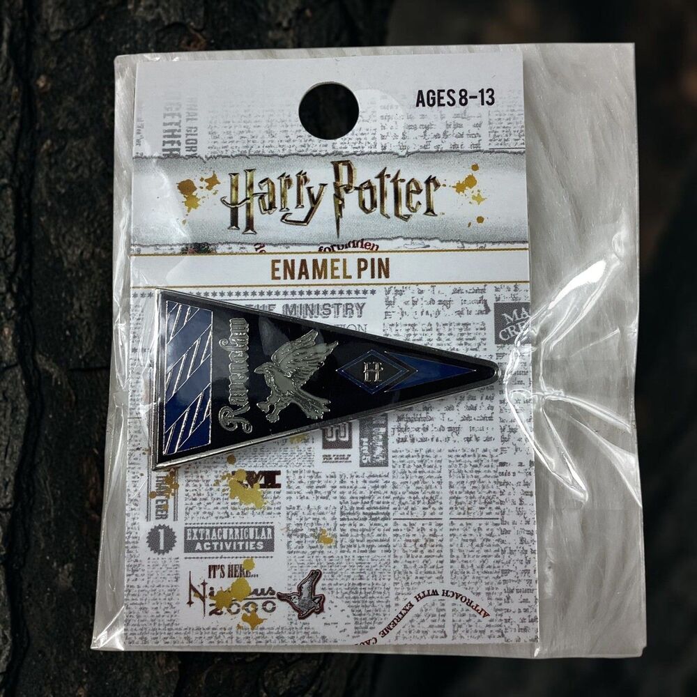 Loungefly Harry Potter Ravenclaw Enamel Pin Pennant Blue Silver LF-HPPN0003 NEW